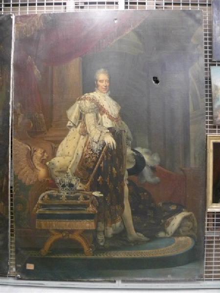 Portrait de Charles X en pied