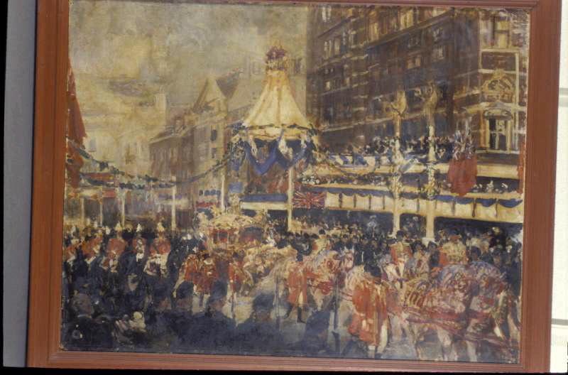 Les fêtes du couronnement : cortège dans Londres