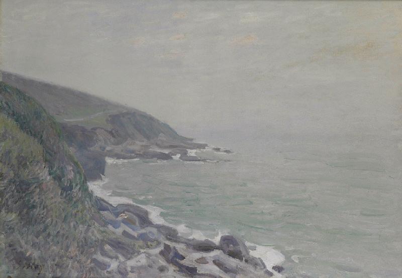 Côtes du Pays de Galles dans la brume, dit autrefois : Coup de vent du sud-ouest, côtes du Pays de Galles