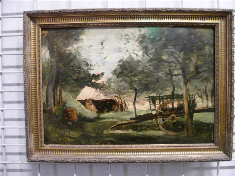 Paysage à la charrette