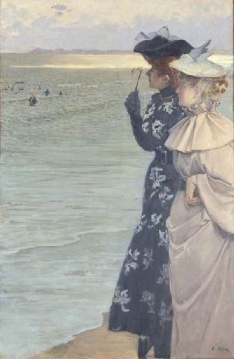 L'heure du bain au bord de la mer