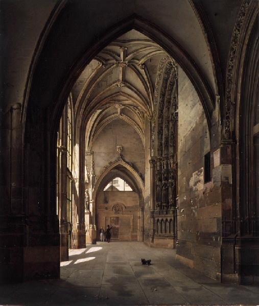Vue intérieure du porche de l'église Saint-Germain-l'Auxerrois