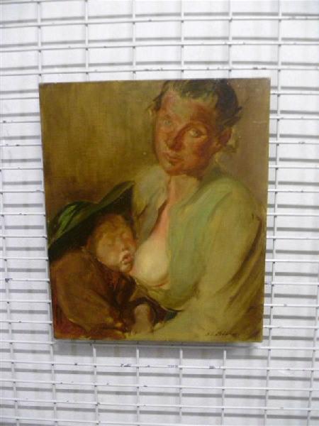 La femme Mulot allaitant son enfant