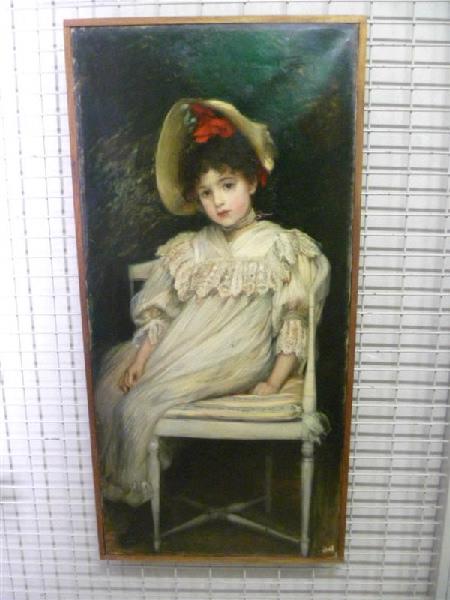 La petite fille au chapeau de paille