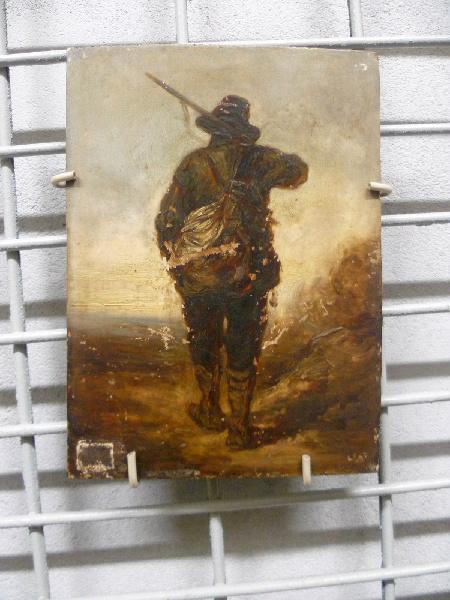 Braconnier vu de dos