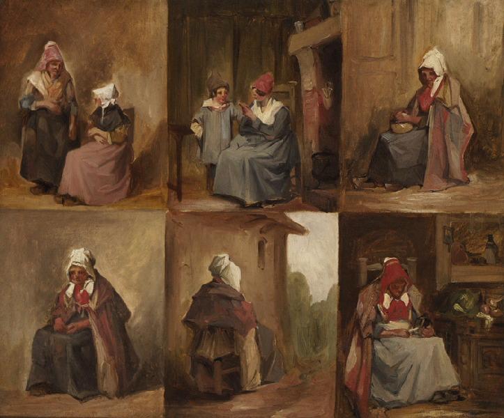 Six études de paysannes normandes