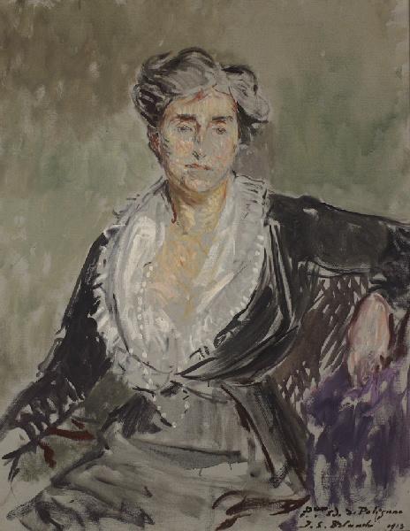 Etude pour le portrait de Winnaretta Singer, princesse Edmond de Polignac