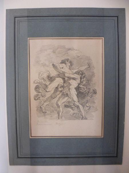 Hercule étouffant Antée d'après le Guerchin ; Hercule et Antée (d'après Le Guerchin)