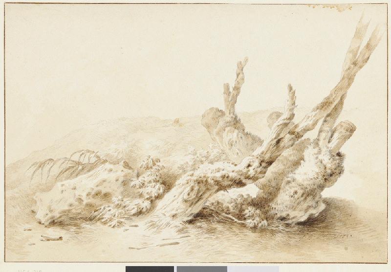 Etude de trois troncs d'arbres ; Troncs d'arbres (autre titre)