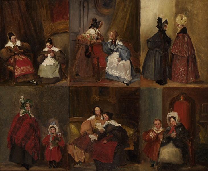 Six études de bourgeoises normandes