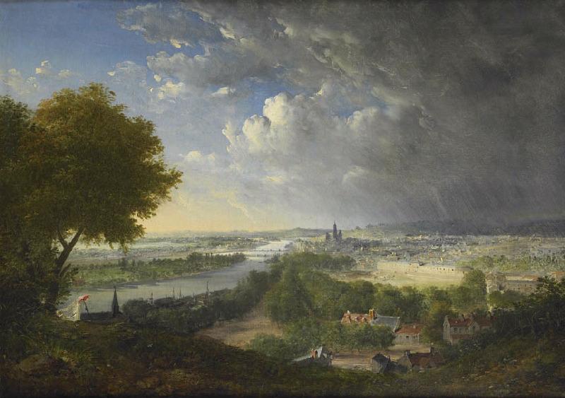 Vue de Rouen prise de Bonsecours