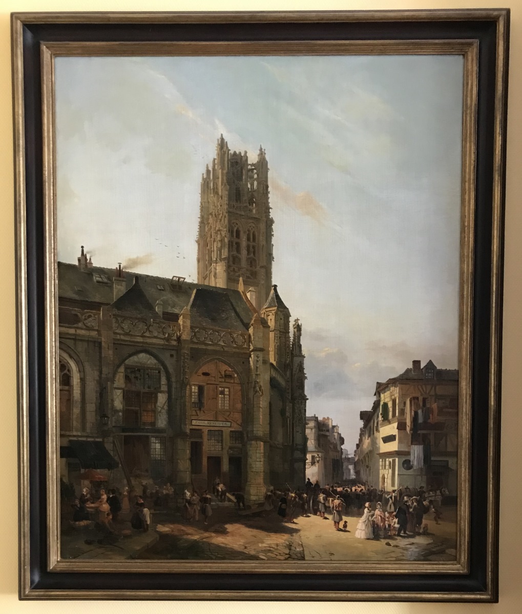 Vue de l'ancienne église Saint-Laurent à Rouen (Titre)