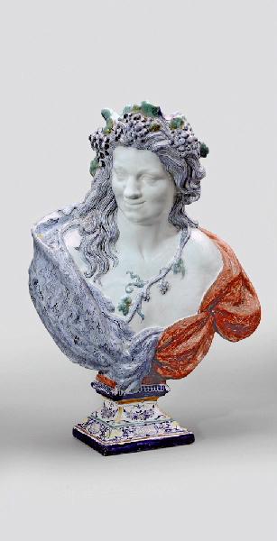 Buste de L'Automne sous les traits de Bacchus