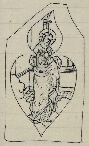 Apparition du Christ à sainte Madeleine. Signe trinitaire