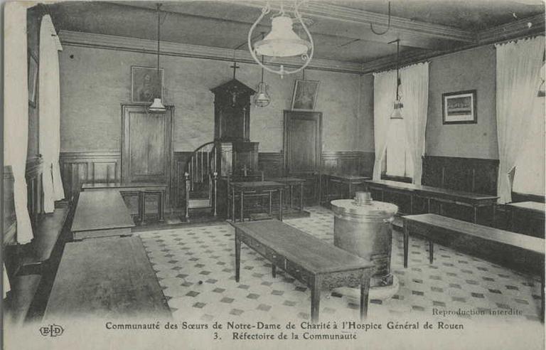 Hospice Général de Rouen, réfectoire de la communauté