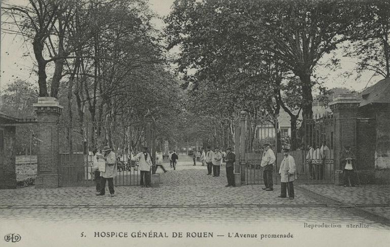 Hospice Général de Rouen, l'avenue promenade