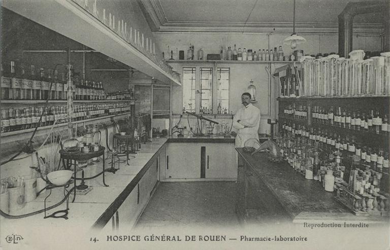 Hospice Général de Rouen, pharmacie-laboratoire