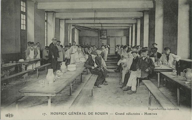 Hospice Général de Rouen, réfectoire hommes