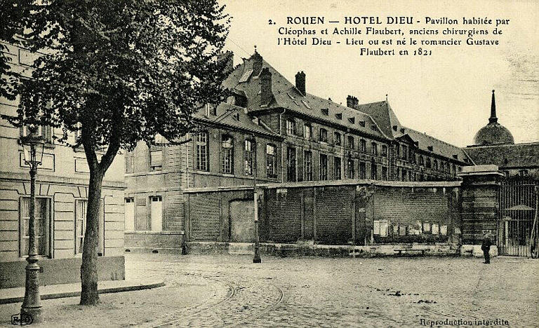 Rouen, Hôtel Dieu, pavillon des Flaubert