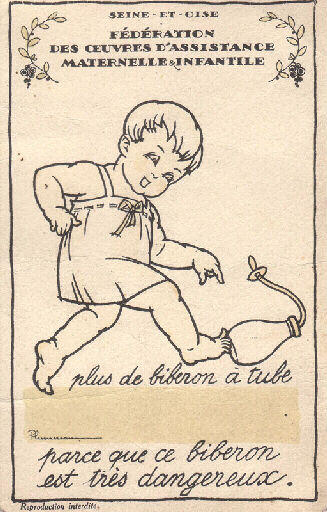 'Plus de biberon à tube'