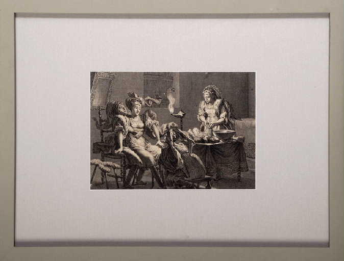 Accouchement d'une femme grecque de l'archipel