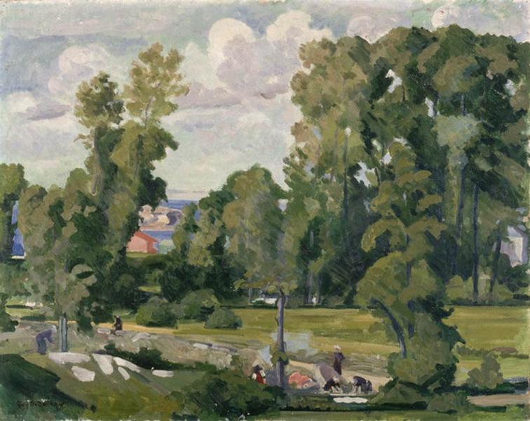 Les peupliers à Tréboul