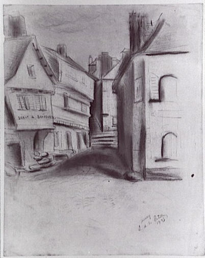 Maisons dans le port d'Auray