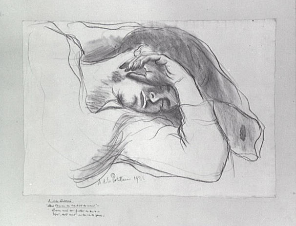 La femme de l'artiste dormant