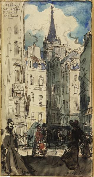 Entrée de la rue Saint-Séverin