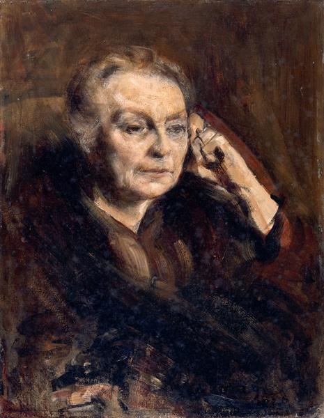 Portrait de la mère de l'artiste de trois quarts