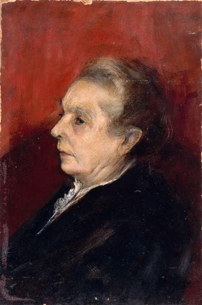 Portrait de la mère de l'artiste de profil