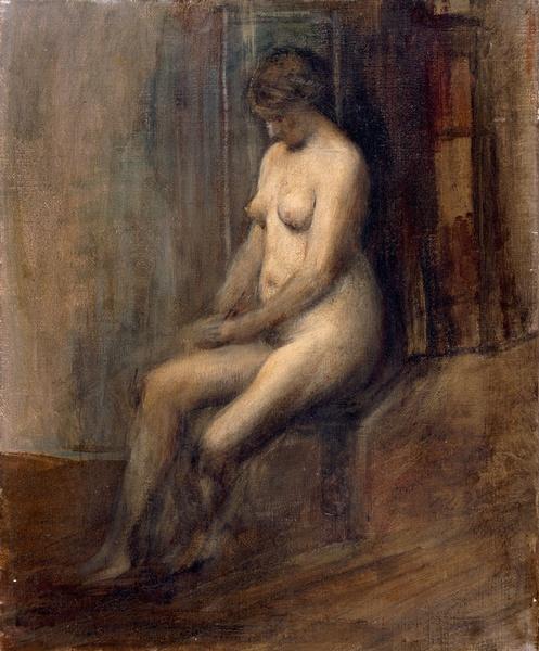 Nu : femme assise