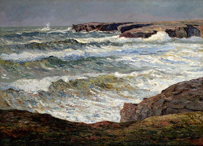 La grande houle à Donant (Belle-île)