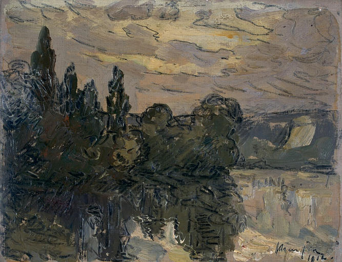 Soir crépusculaire sur la Seine