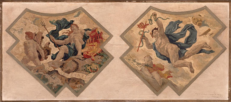 Esquisse pour la décoration de la Caisse d'Epargne à Nantes