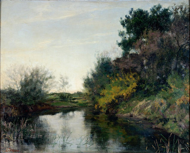 Paysage, étang