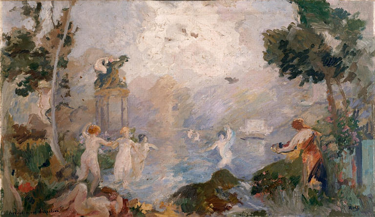 Les baigneuses ; Panneau décoratif (Ancien titre)