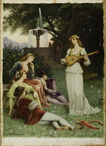 La mandoline ; Muses (Titre attribué)