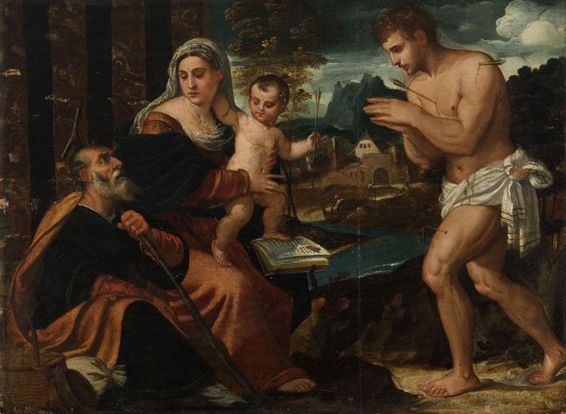 La Sainte Famille avec saint Sébastien