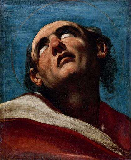 Tête colossale de saint