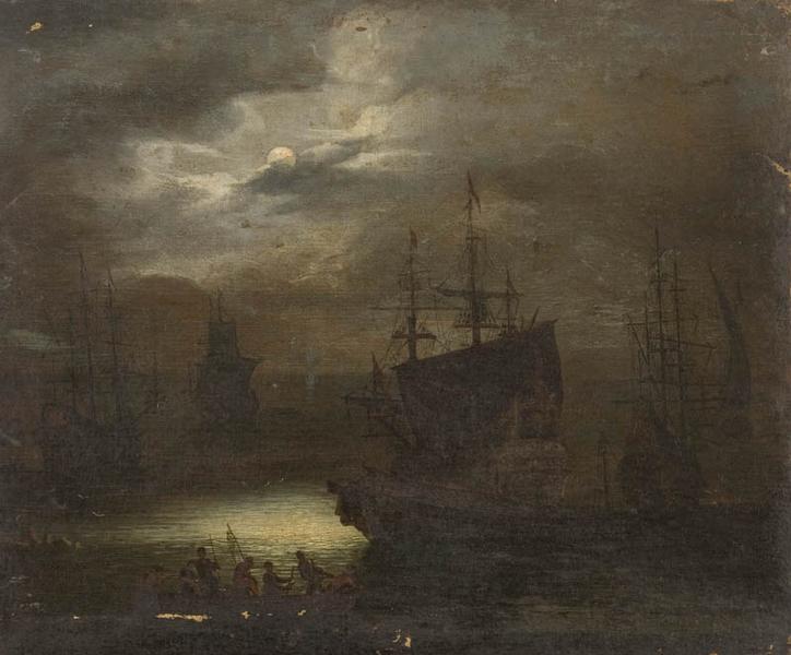 Marine au clair de lune