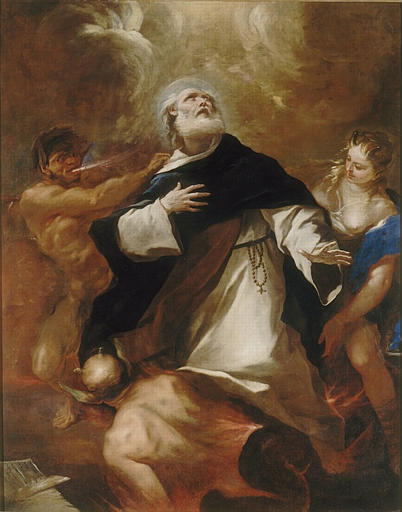Saint Dominique s'élevant au-dessus des passions humaines