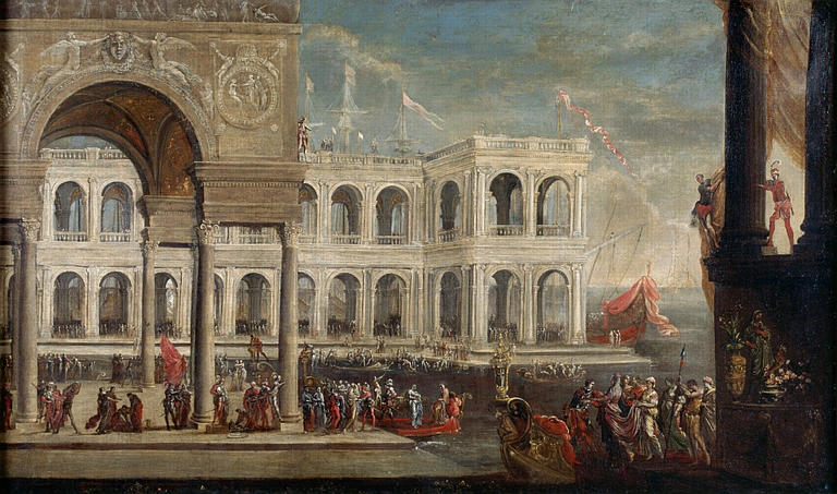 L'embarquement d'Agrippine ? ; L'embarquement d'une reine (Sous-titre)