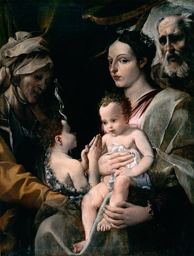 La Sainte Famille avec saint Jean-Baptiste et sainte Elisabeth