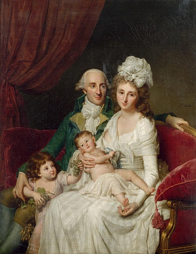 Portrait de Monsieur Olive, trésorier des Etats de Bretagne, avec sa famille