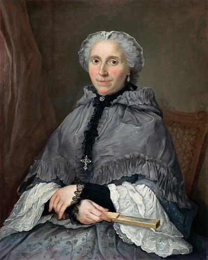 Portrait de dame en gris
