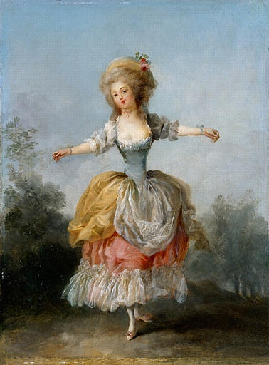 Danseuse en costume Louis XVI