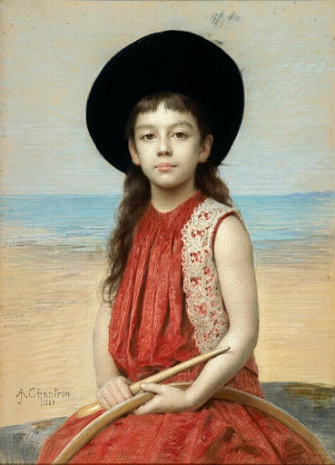 Portrait de Madame Massoulier, née Yvonne Jalaber, enfant