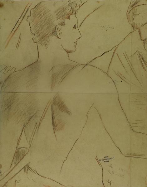 Etude de jeune homme de dos