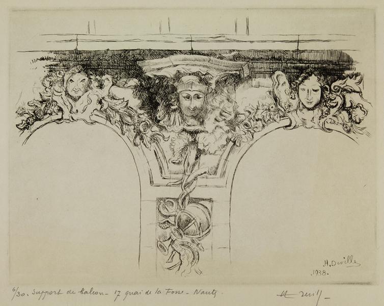 Balcon, 17 quai de la Fosse